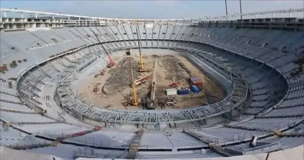 Important developments in the installation of the Grand Tangier stadium roof