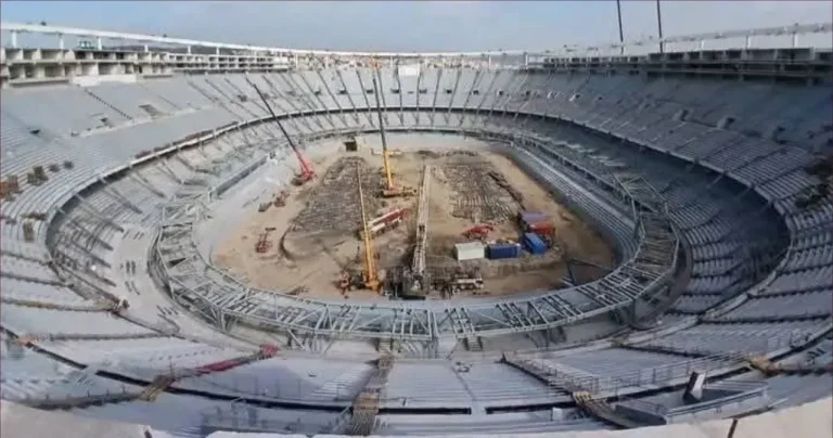 Important developments in the installation of the Grand Tangier stadium roof