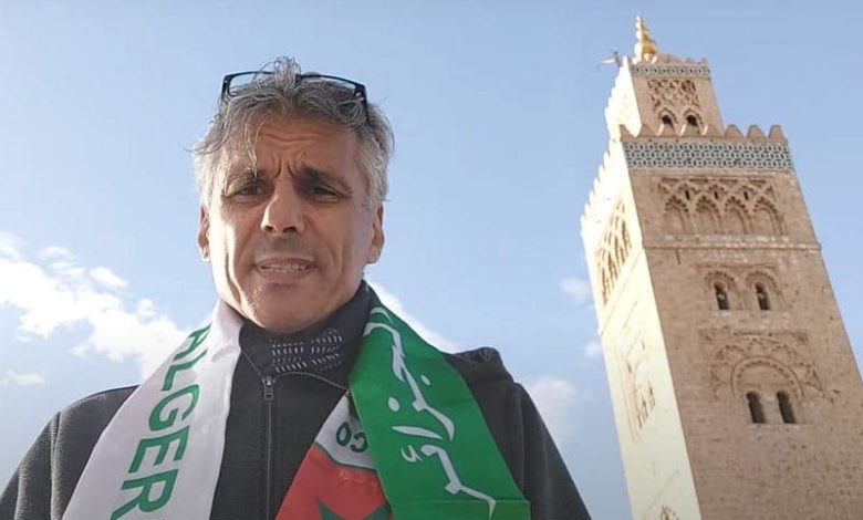 Marrakech's security stops the Algerian activist, "Nkaz", after his "Khenchela", Koutoubia,