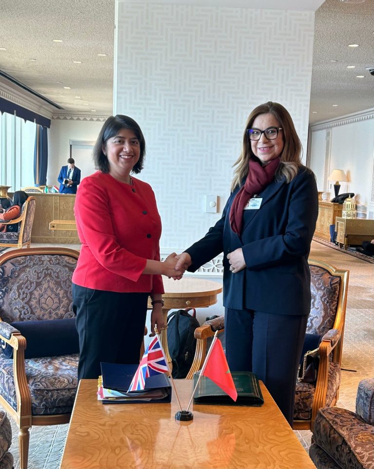 Meeting between the Minister of Solidarity, Social Inclusion and the Naima Ibn Yahya family and the British Equality Minister