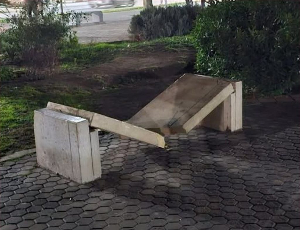 Taza… when public property turns into a goal of falsification and sabotage!