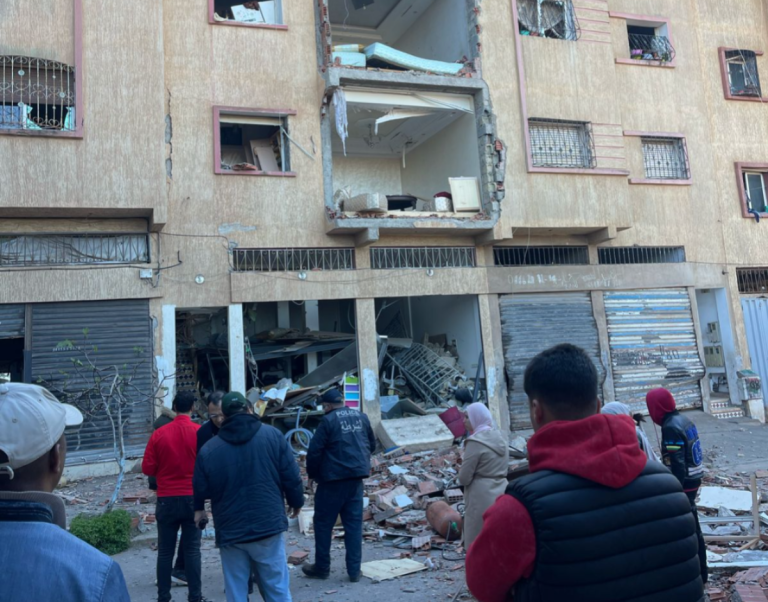 Urgent .. 8 people were injured in the accident of the explosion of a gas cylinder in the Al -Rahma district of Casablanca