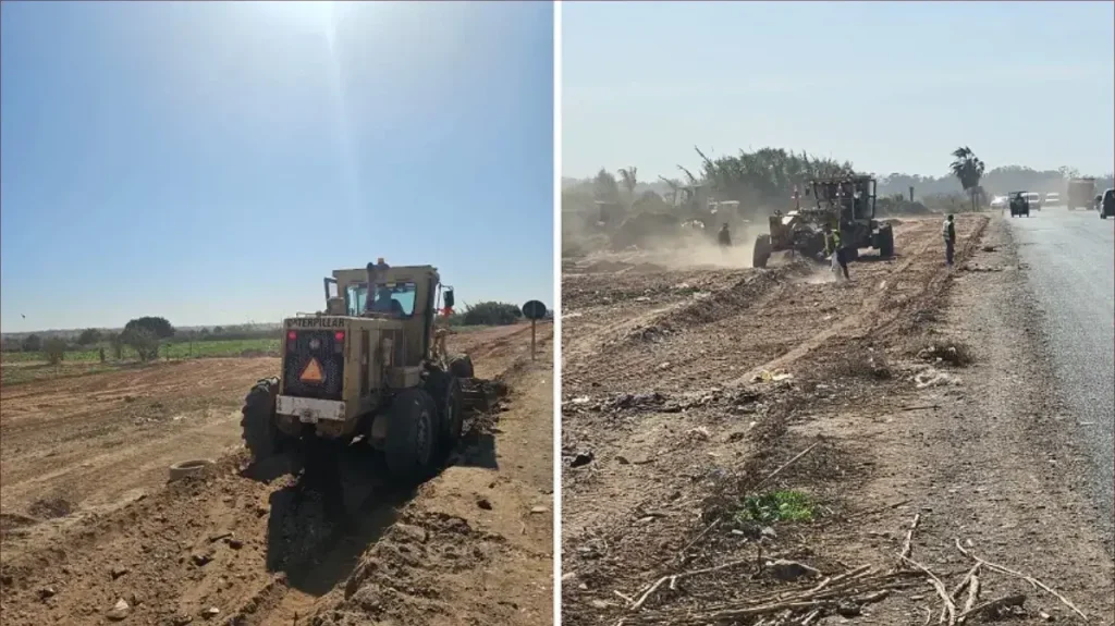 Work to prepare the tropical route in Aizakan