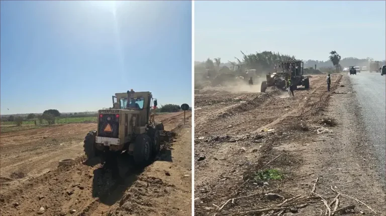 Work to prepare the tropical route in Aizakan