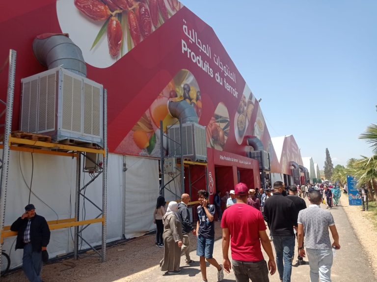 A delegation of employment of the FNIDEQ Strait Visit the International Exhibition of Agriculture in Mekns