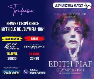 « ÉDITH PIAF - OLYMPIA 1961 BY NATHALIE ROMIER » : UN RETOUR TRIOMPHAL AU MAROC EN AVRIL 2025 POUR REVIVRE LA MAGIE D’UN MYTHE !
