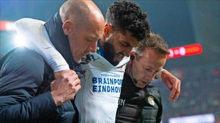 Eindhoven Coach: Simbari injury is worrying and we are waiting for test results
