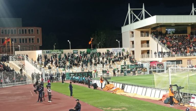 Fans of Constantine Club thanks the Nahda Berkane Club for good reception and organization
