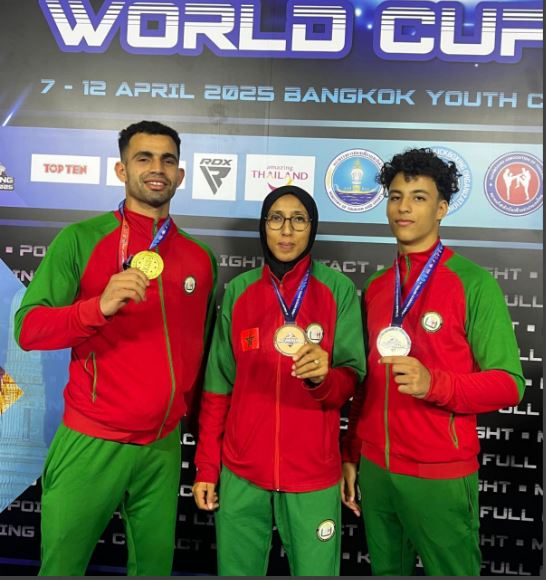 International Kickboxing Championship in Thailand- Morocco wins three medals: one gold, one silver and one bronze