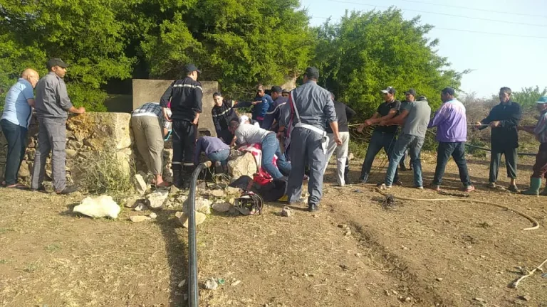 Marrakech .. Details of the search for the body of a young man inside an abandoned well in the Audaya region