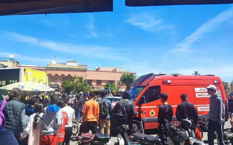 Marrakech .. a serious traffic accident that exposes the fragility of the road structure and the occupation of the public domain