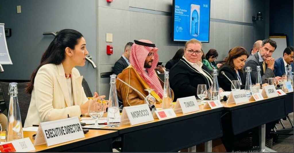 The Director General of the National Social Support Agency presents Morocco's experience in direct social assistance during the World Bank and IMF spring meetings