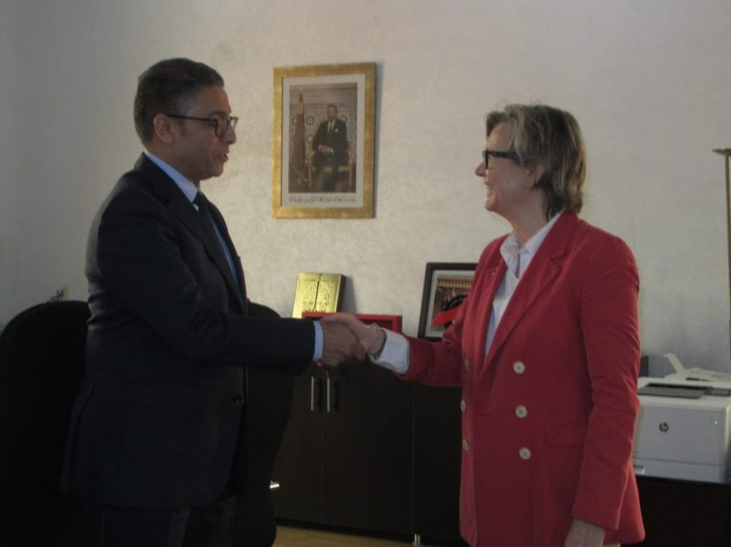 The worker from Hawz receives the European Union ambassador in the context of support for the reconstruction efforts of earthquake areas