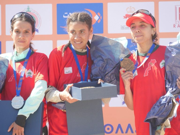 Tiflet Rahma al -Taheri's daughter keeps her title and broke the record in the Rabat marathon (photos)