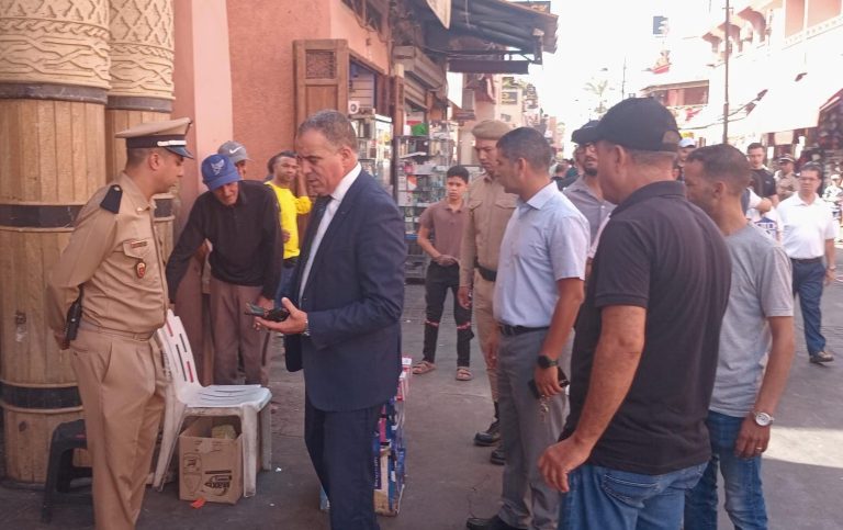 Images documenting the chaos in the "Darb Darbashi" district in Marrakech