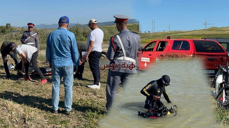 A child drowned in the lake bar, the suburbs of Tangier