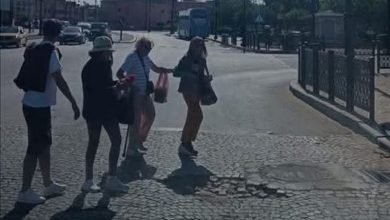 A hole in front of the famous Mamouni Hotel in Marrakech ignites social media