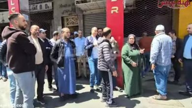 Al -Bayda .. Caesarea Traders Badr Protest because of the "butterfly" and demanding the intervention of the governor (video)