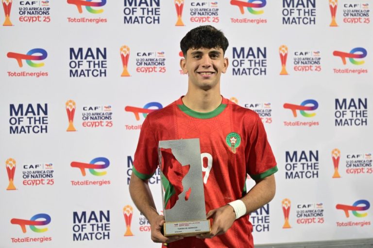 Ayman Arguigue, man of the match “Tunisie-Maroc” U20 CAN Egypt 2025