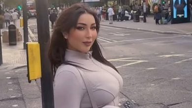 Donia Batma arrives in London in preparation for an artistic concert at the Hilton Metropol Theater