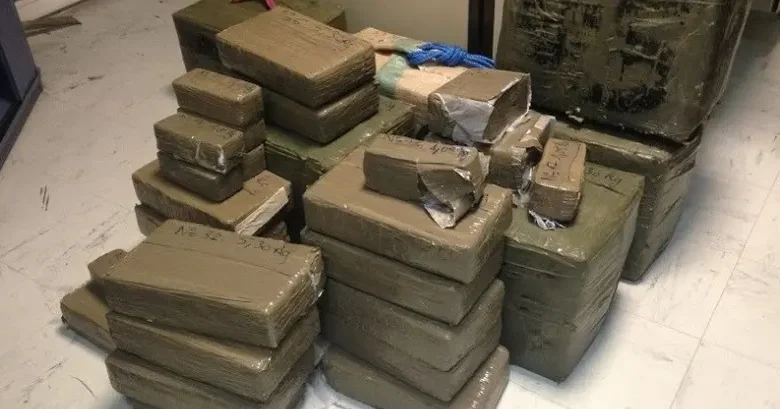 In an ambush tight at the crossing of Bani Ansar… thwarting the smuggling of 130 kg of hashish inside sugar cans
