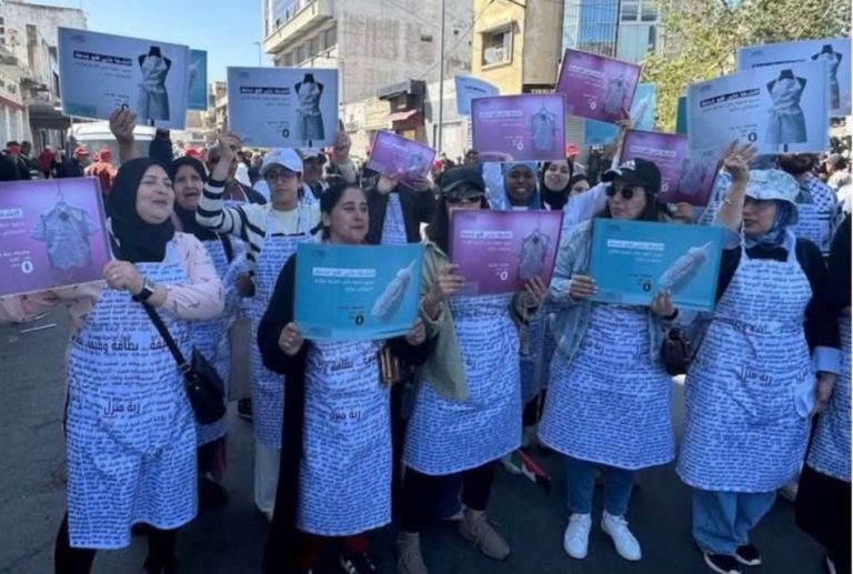 In an unknown career after work. Women ask men to participate in "Shaqa al -dar"