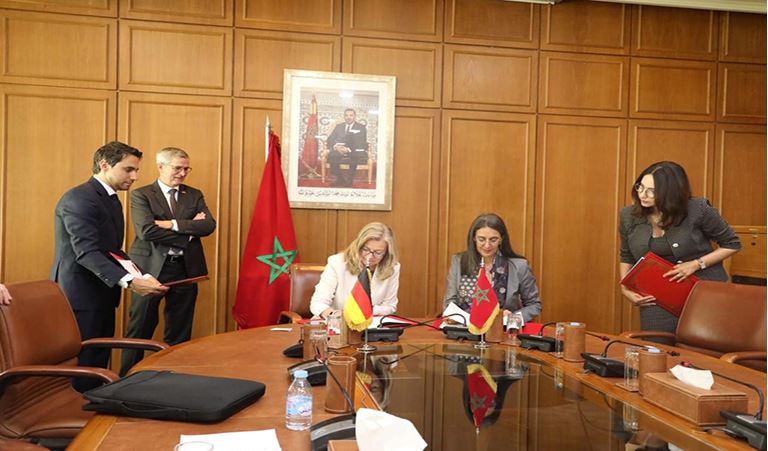 Rencontre de la Ministre Nadia FETTAH avec Madame Christiane LAIBACH, membre du Directoire de KfW Group