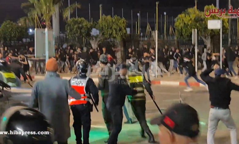 Riot events after Classico Wydad and the royal army (video)
