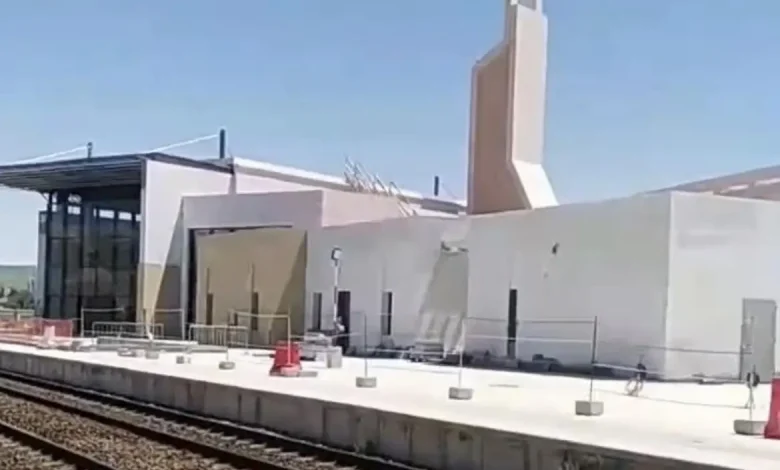 Significant progress in the new train station in Taza. Works affect 79%