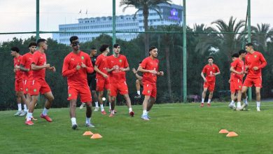 The U20 national team arrives at Ismailia and carry out its first session before facing Tunisia tomorrow at 4:00 p.m.