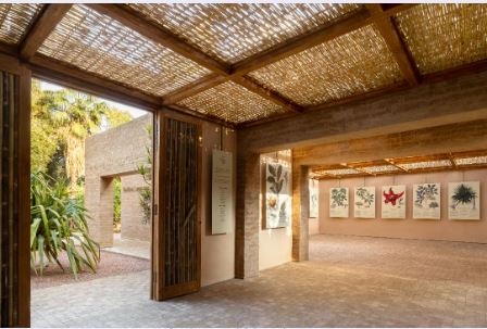 Le Pavillon Temporaire : Pour la première fois depuis son ouverture au public en 1947, le Jardin Majorelle accueille un nouvel espace d’exposition entièrement dédié au jardin et à son histoire