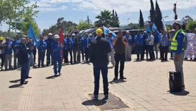 The thermal station workers in Jarrada protest and continue to degenerate