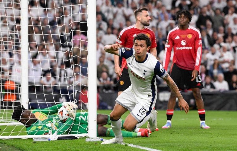 Tottenham beats Manchester United and crowns the title of the European League