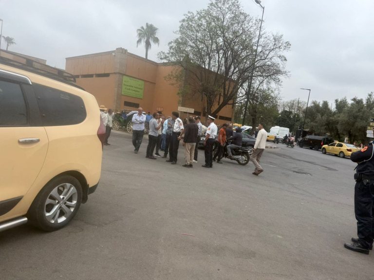 Taxi owners have chaos in justice of justice in Marrakech - Photos
