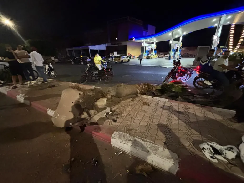 A car driver was seriously injured after a horrible traffic accident in Marrakech (photos)