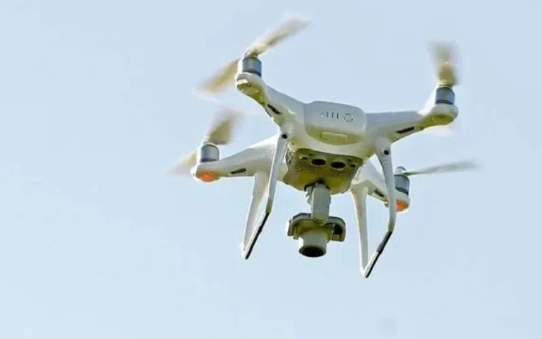 Ahfir .. The fall of the "drone" near a service station which mobilizes security interests