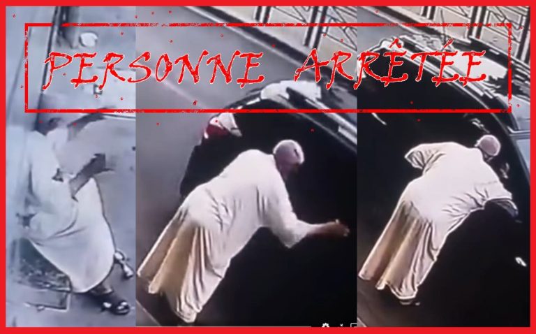 Casablanca .. A street video leads to stop the suspect