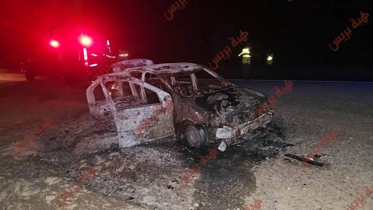 Fire languages ​​devour a light car on the periphery of Grassif