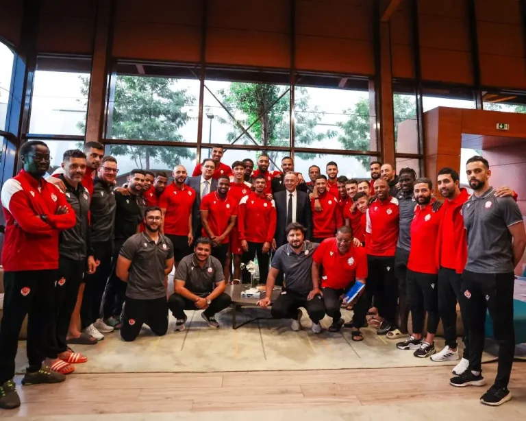 Geagea Visit the Sports Wydad mission in the Mohammed VI boat before participating in the World Cup clubs