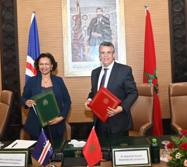 Morocco and CAP-Vert sign a memorandum of understanding to strengthen judicial and administrative cooperation and develop justice within the framework of the African partnership