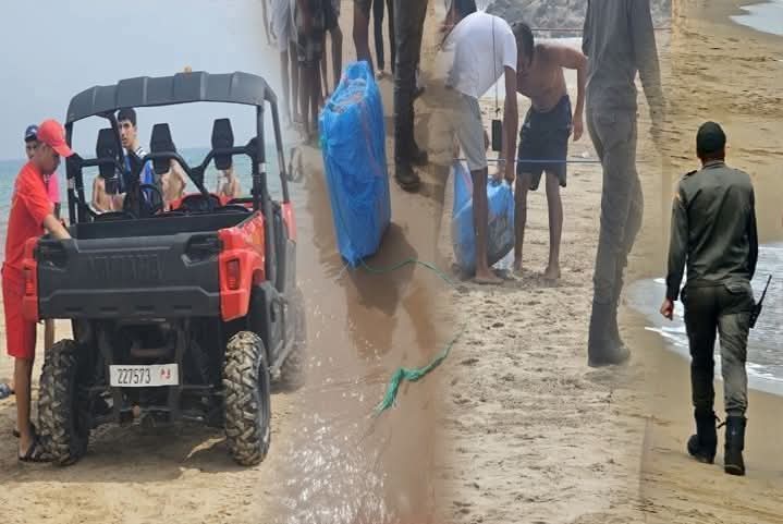 Saidia Beach pronounces about 30 kg of hashish drugs