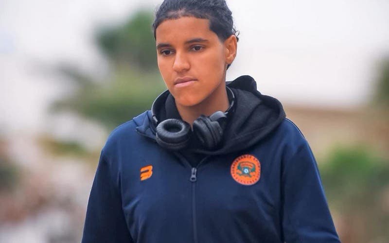 The Nahdet Marwa Al -hamri volcano player in a horrible traffic accident in Khamisat