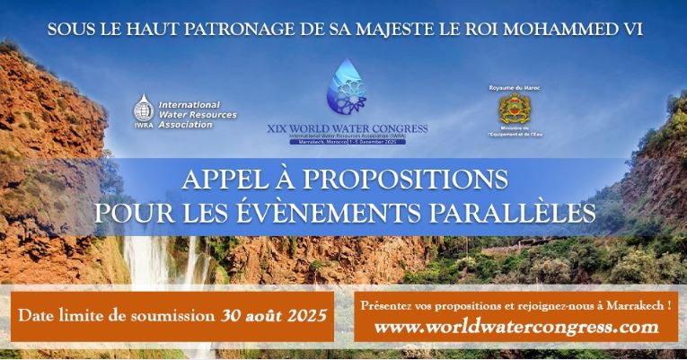 Le XIX Congrès Mondial de l’Eau Appel à propositions pour les événements parallèles.