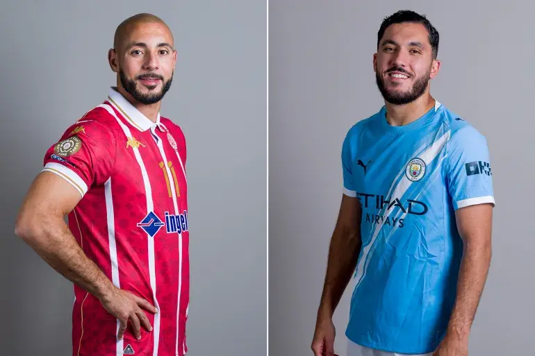 The date of the Wydad sports match against Manchester City and the carrier's channels