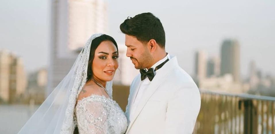 The star of the Star Academy Mohamed Shaheen celebrates his wedding during a luxurious party in Cairo