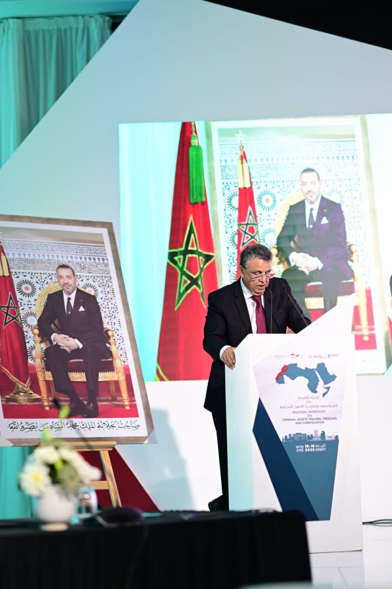 To fight against organized crime, dry up its sources of funding and recover smuggling assets: Wahbi participates in the regional workshop on "screening, frost, seizure and confiscation of criminal assets".