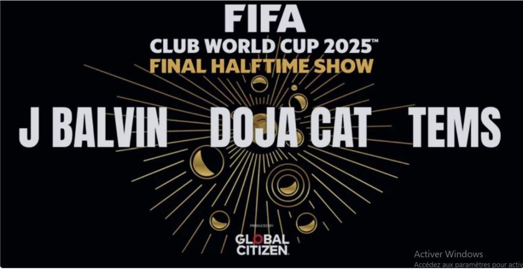 Today the start of CMC- to help end extreme poverty and improve access to football and quality education for children around the world, J Balvin, Doja Cat and Tems will be the headliners of the very first show of half-time in the final